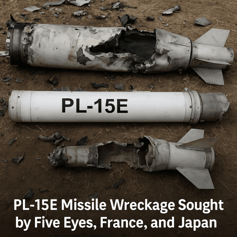 Eyes on the Wreckage: China’s Mach 5 Missile PL-15E Becomes Intelligence Jackpot for West and Allies Eyes on the Wreckage: China’s Mach 5 Missile PL-15E Becomes Intelligence Jackpot for West and Allies