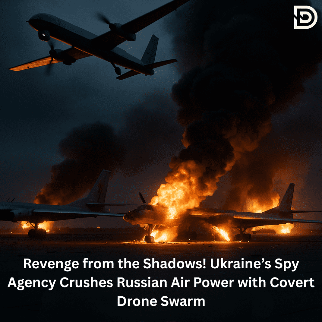 Revenge from the Shadows! Ukraine’s Spy Agency Crushes Russian Air Power with Covert Drone Swarm