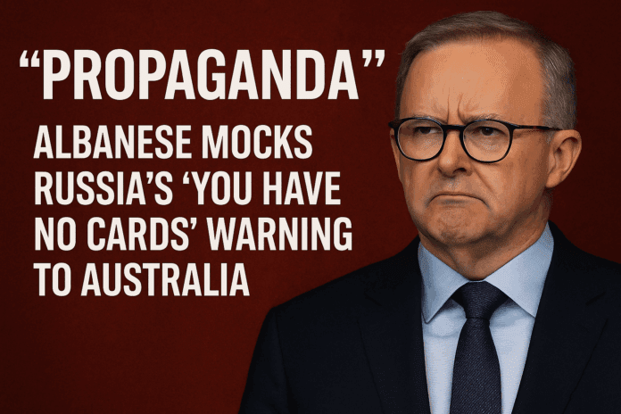 Albanese Surveillance Propaganda: Albanese Rejects Russia’s ‘No Cards’ Warning
