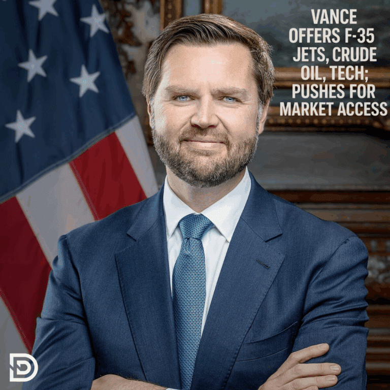 JD Vance Pitches Deeper U.S.–India Military Alliance with F-35 Deal and Co-Production Plans JD Vance Pitches Deeper U.S.–India Military Alliance with F-35 Deal and Co-Production Plans