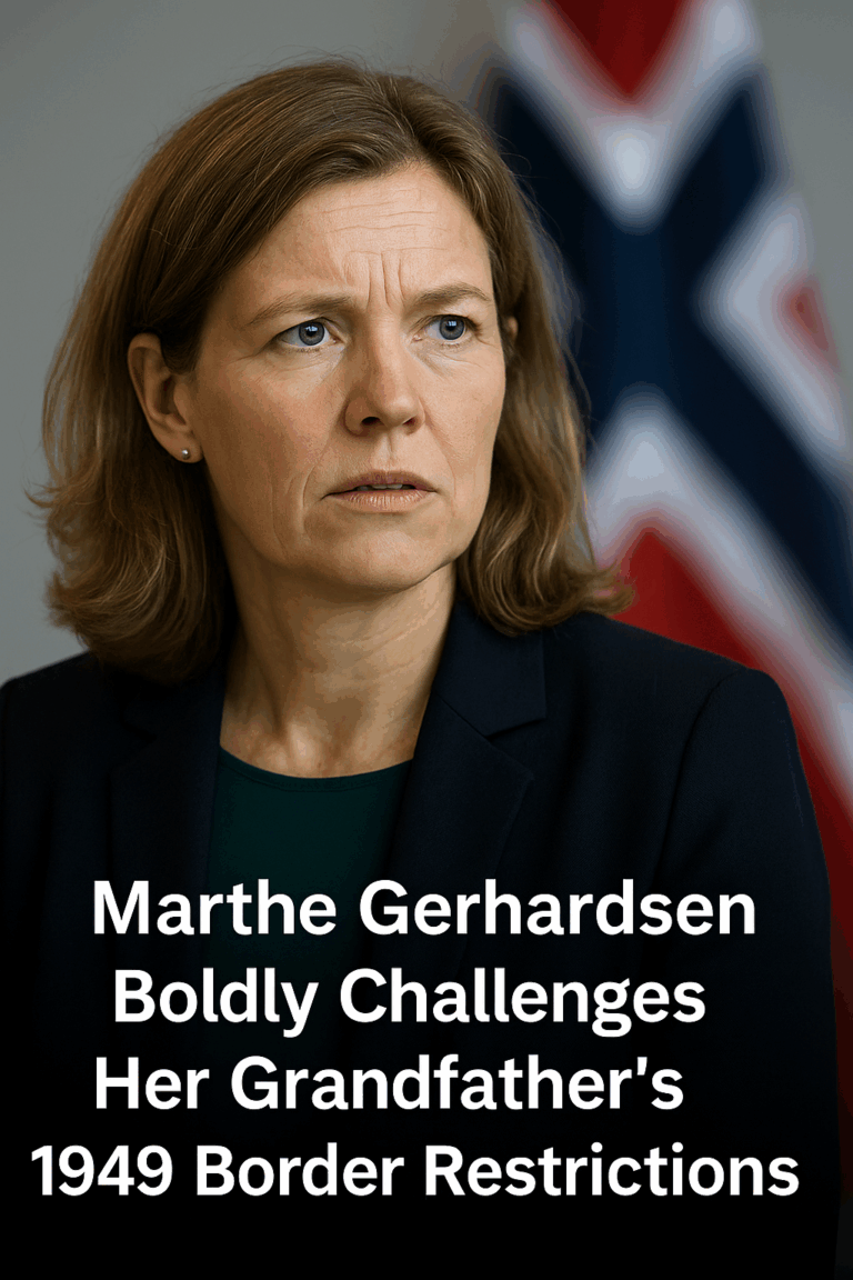 Marthe Gerhardsen Boldly Challenges Her Grandfather’s 1949 Border Restrictions