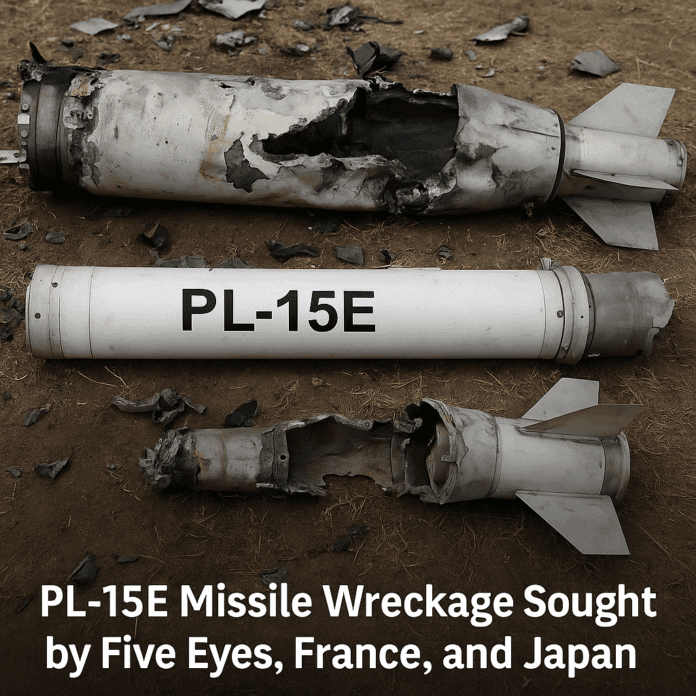 PL-15E Missile Debris Draws Interest from Five Eyes and Allies
