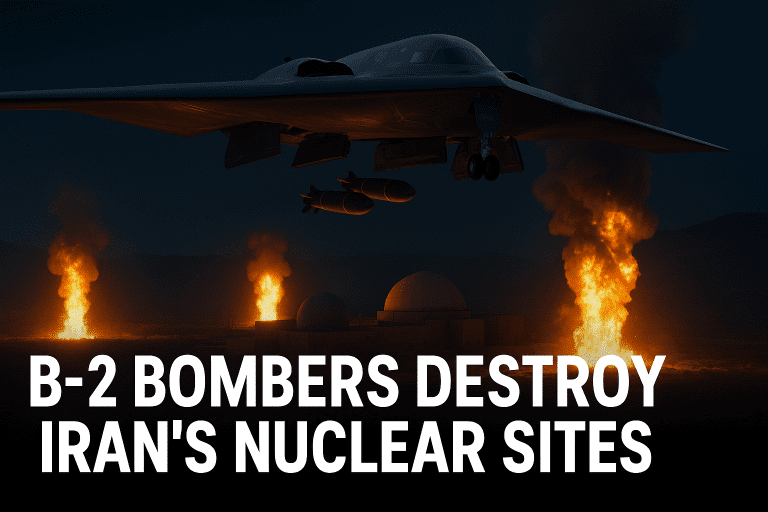 Nuclear Tension Boils: Overnight B-2 Bomber Strike Hits Iran’s Hidden Nuclear Bunkers Nuclear Tension Boils: Overnight B-2 Bomber Strike Hits Iran’s Hidden Nuclear Bunkers