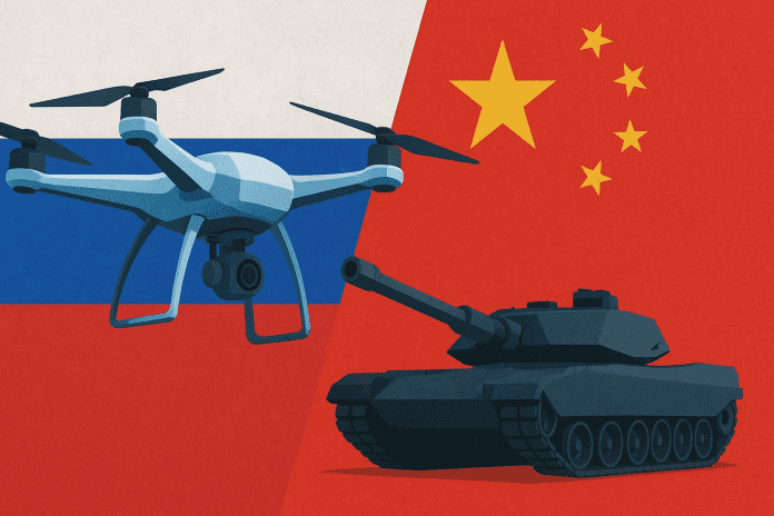 Drone Support NATO warns China aids Russia with drone support and critical military components