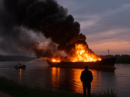 Close Call Near NATO Border — Russian Strike Sets Turkish LPG Ship Ablaze, Romania Orders Evacuation