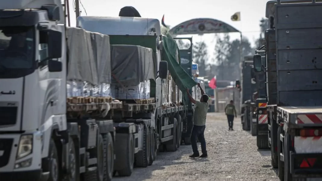 Aid Convoy Struck by Israeli Airstrike, Four Palestinians Killed