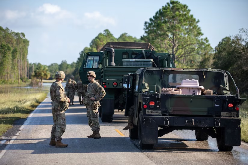 Defense Department Supports Communities Impacted by Tropical Storm Helene