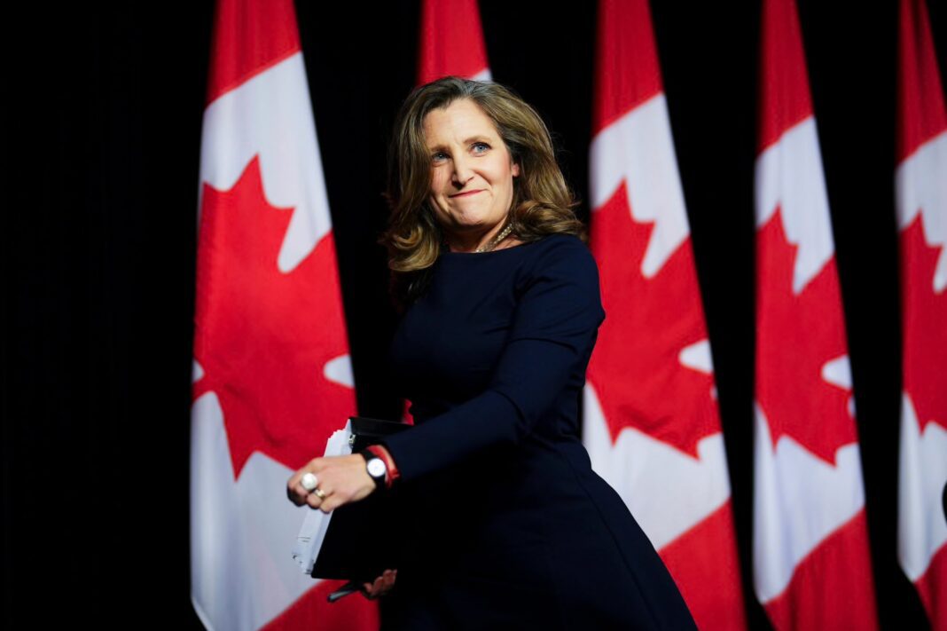 Chrystia Freeland Enters Canadian Liberal Leadership Race with Bold Vision