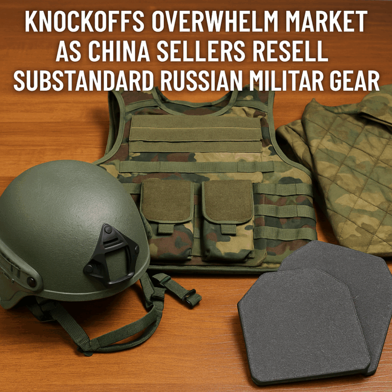 Knockoffs Overwhelm Market as China Sellers Resell Substandard Russian Military Gear Knockoffs Overwhelm Market as China Sellers Resell Substandard Russian Military Gear