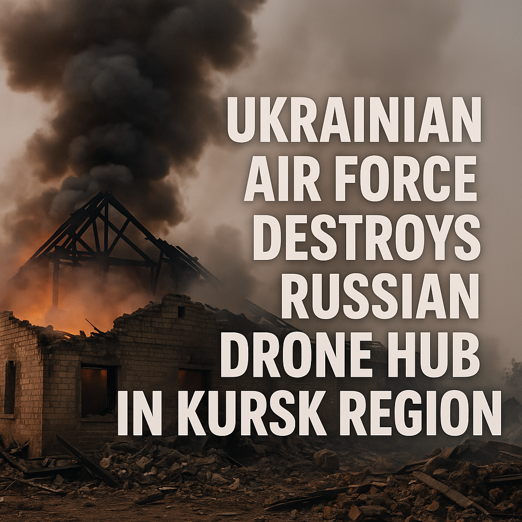 Ukrainian Strike Destroys Russian Drone Base in Kursk Region