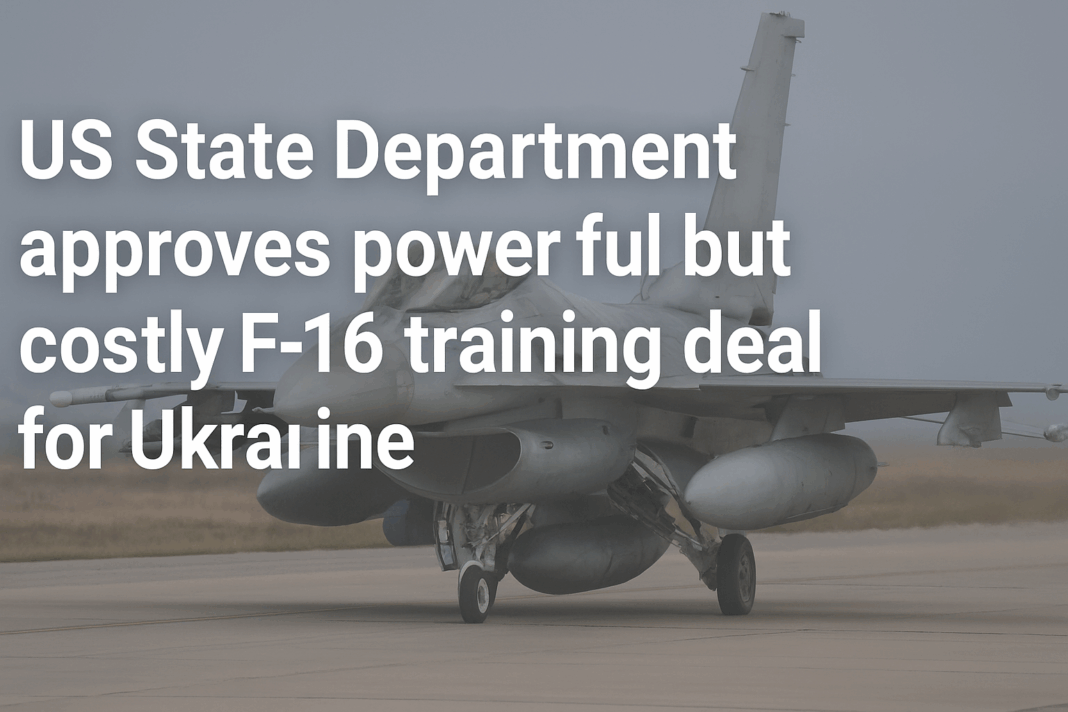 US authorizes major but controversial F-16 training and support for Ukraine