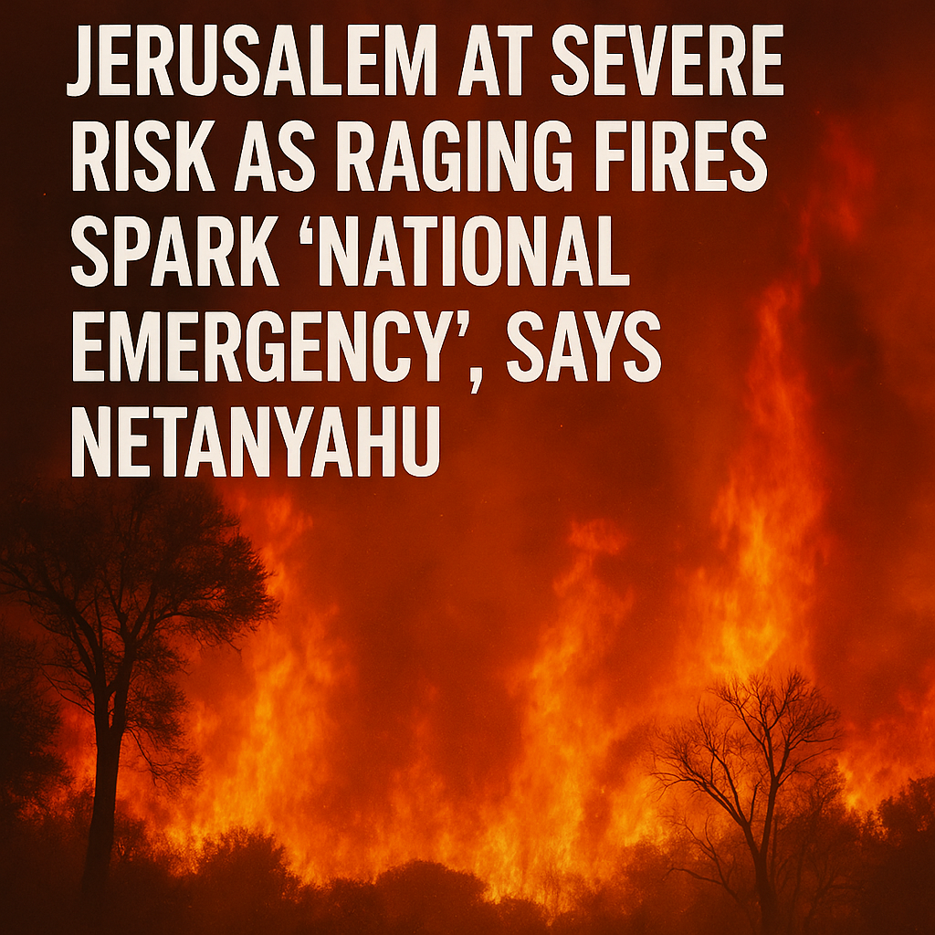 Jerusalem at Severe Risk as Raging Fires Spark ‘National Emergency’, Says Netanyahu