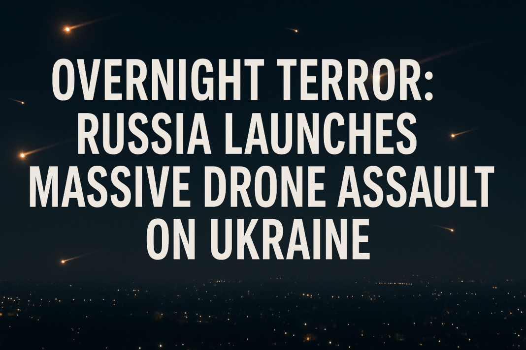 Overnight terror: Russia launches massive drone assault on Ukraine