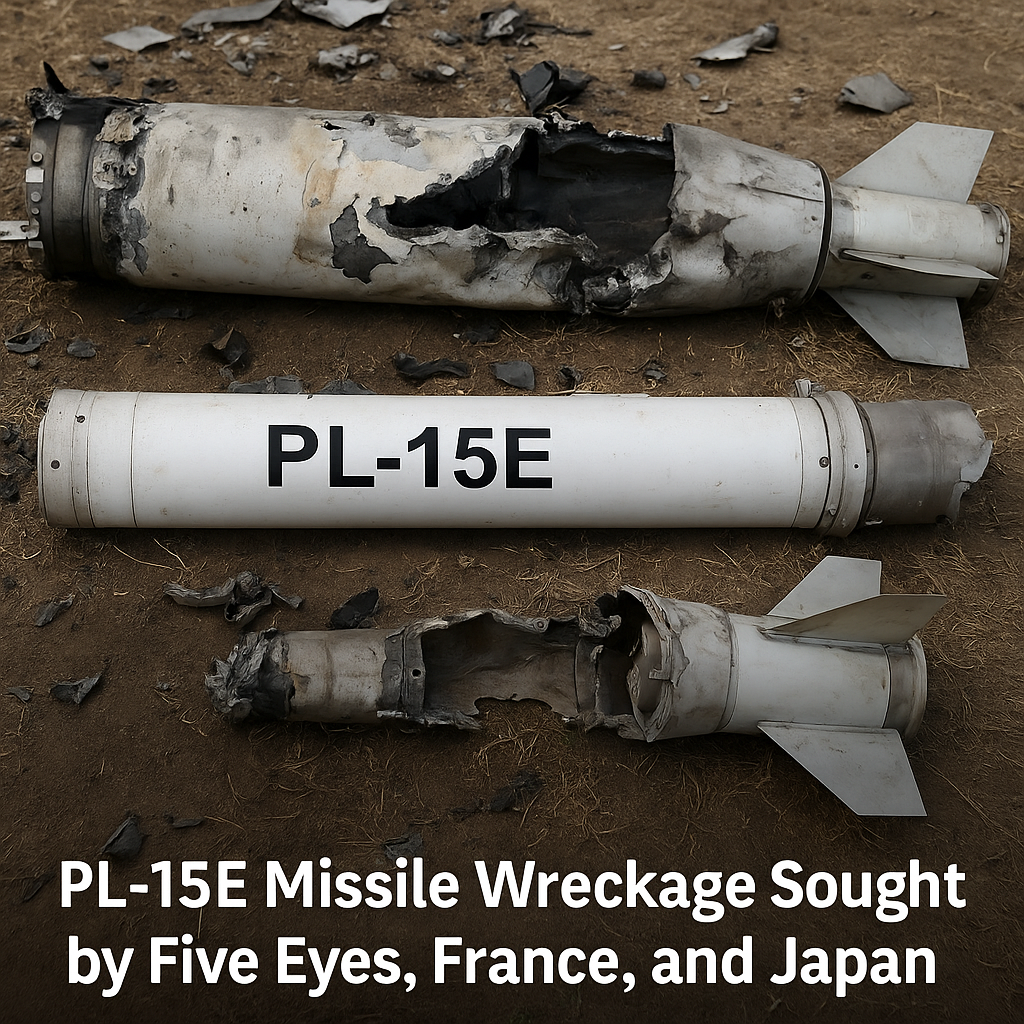 PL-15E Missile Debris Draws Interest from Five Eyes and Allies