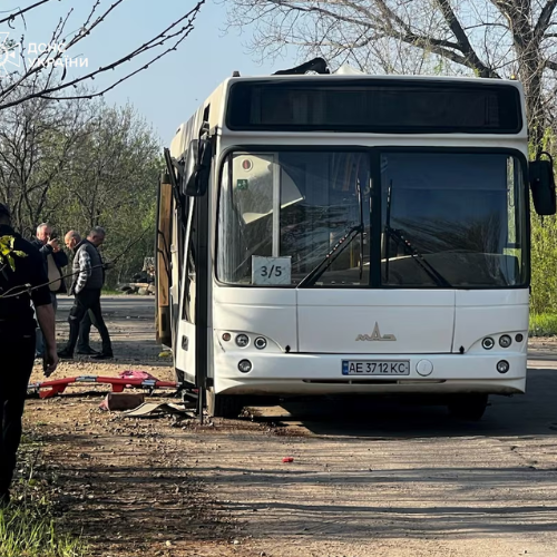 Civilian Bus Hit in Shocking Russian Strike Killing 9