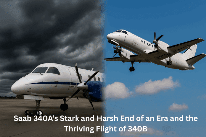 Saab 340A’s Stark and Harsh End of an Era and the Thriving Flight of 340B