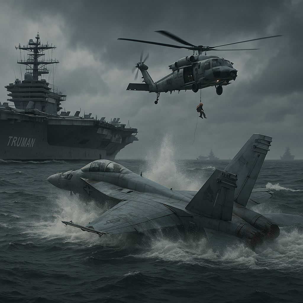 Truman Aircraft Carrier Faces Devastating Loss of Second US Navy Jet to the Red Sea