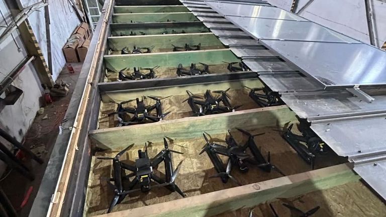 Drones Hidden in Containers