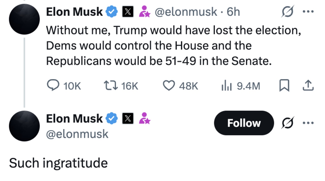 Musk: “Without me, Trump would’ve lost in 2020”