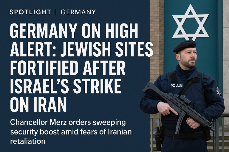 🇩🇪 Germany Fortifies Jewish Sites as Israel-Iran Conflict Explodes Across Borders 🇩🇪 Germany Fortifies Jewish Sites as Israel-Iran Conflict Explodes Across Borders