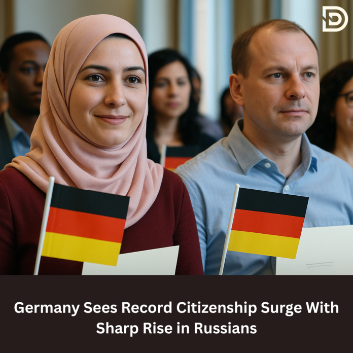Germany Sees Record Citizenship Surge With Sharp Rise in Russians