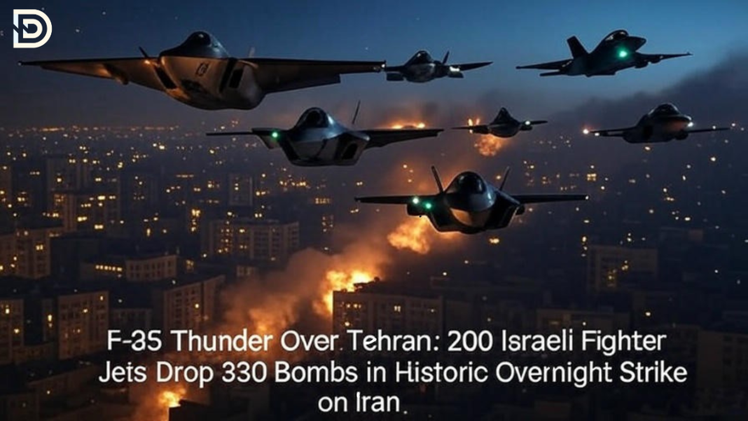F-35 Thunder Over Tehran: 200 Israeli Fighter Jets Drop 330 Bombs in Historic Overnight Strike on Iran