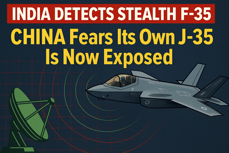 ✈️ Game Over for Stealth? India’s Radar Detects F-35, China’s J-35 Faces Reality Check ✈️ Game Over for Stealth? India’s Radar Detects F-35, China’s J-35 Faces Reality Check