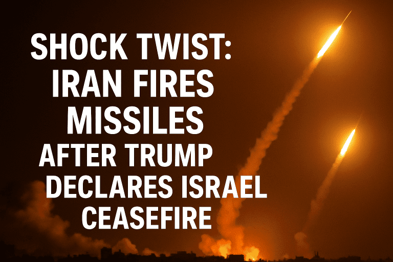 Trump Declares Middle East Peace, But Iran’s Missiles Rain Down Moments Later Trump Declares Middle East Peace, But Iran’s Missiles Rain Down Moments Later
