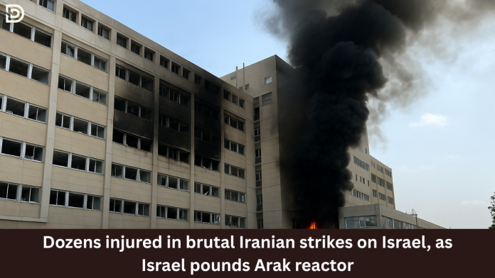 Dozens injured in brutal Iranian strikes on Israel, as Israel pounds Arak reactor
