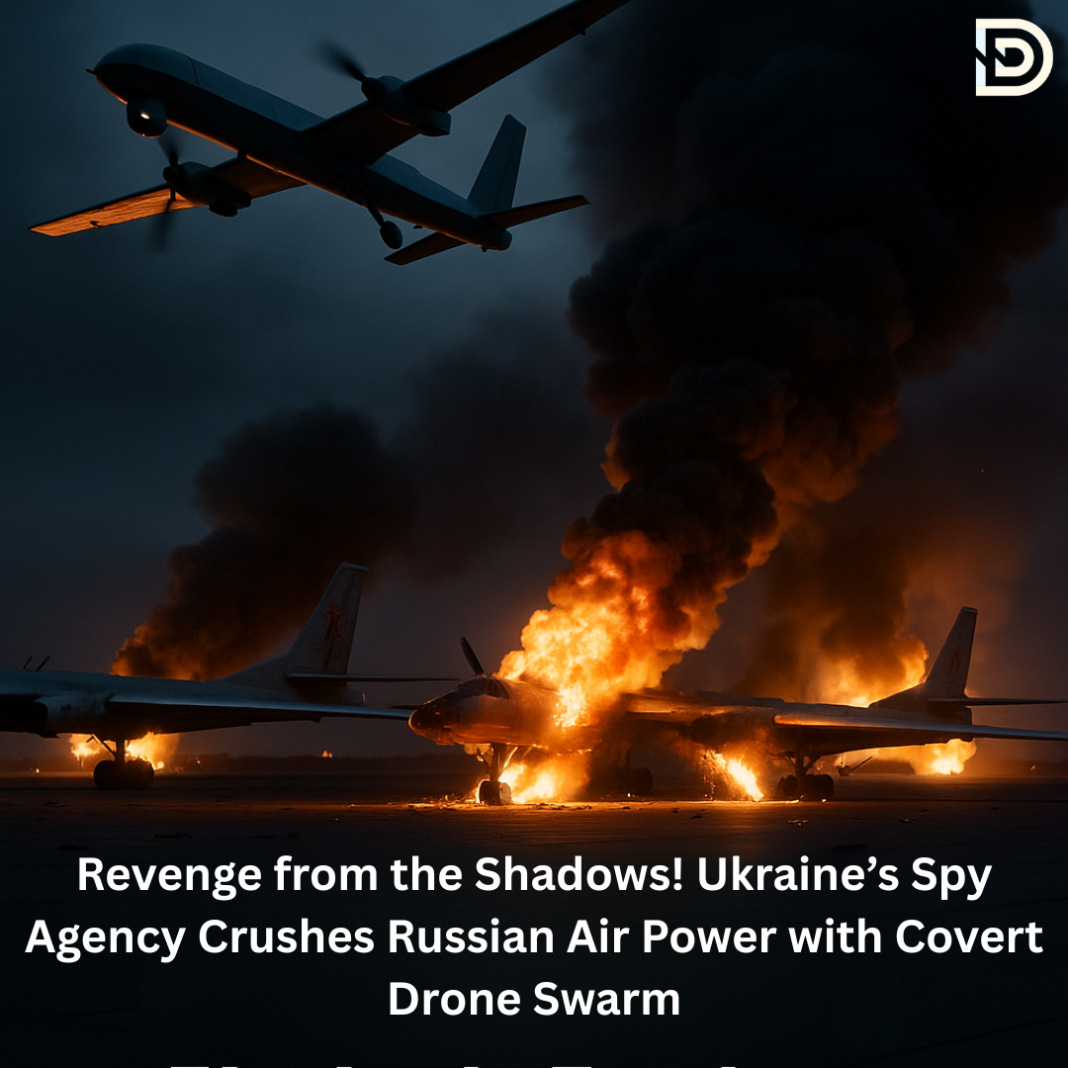 Revenge from the Shadows! Ukraine’s Spy Agency Crushes Russian Air Power with Covert Drone Swarm