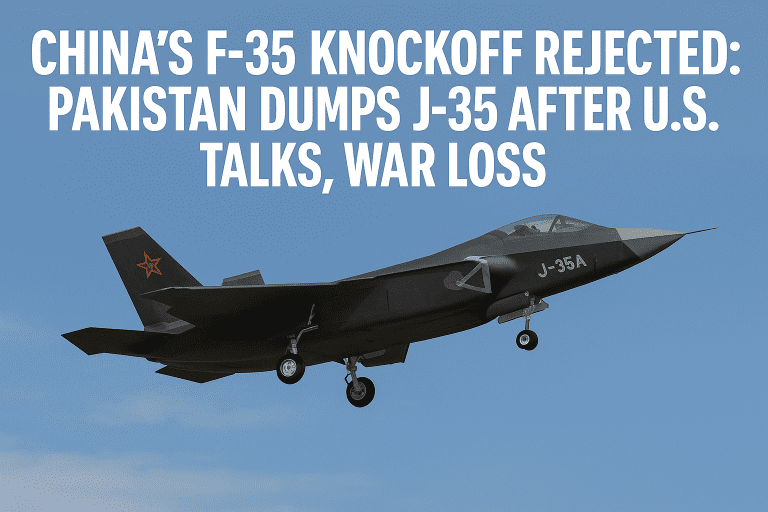 Pakistan dumps Chinese J-35 jet after U.S. pressure and India war setback Pakistan dumps Chinese J-35 jet after U.S. pressure and India war setback