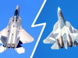 Dominance Revealed: Su-57 vs F-22 in Massive Attack Scenarios