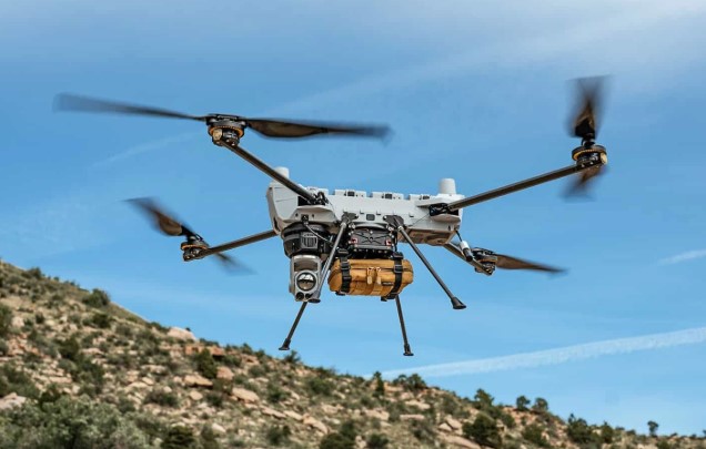 US Air Force F-35 uses C100 quadcopter to guide GBU-12 laser bombs