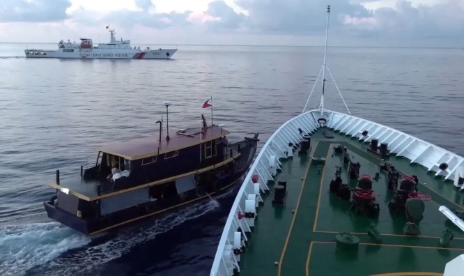 Philippine coast guard releases video of ship collision with Chinese vessels