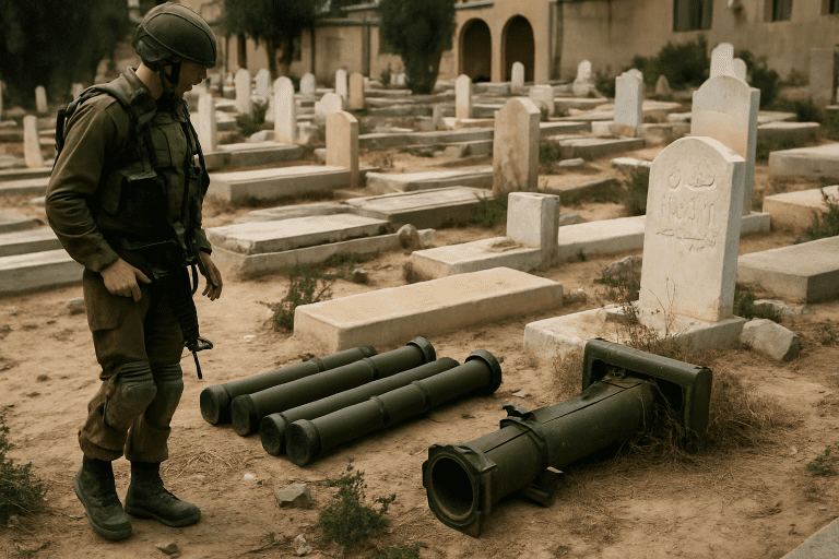 🪦 Grave warfare? Israeli troops find Gaza missiles buried in Daraj Tuffah Cemetery