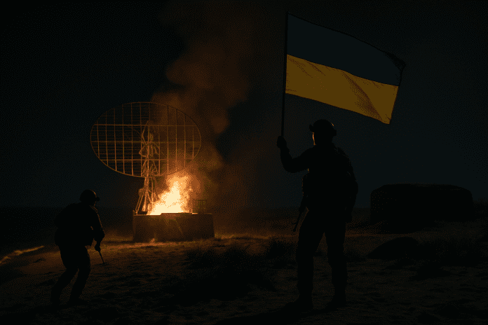 Russian radar Ukraine destroys Russian radar hub in Kherson amphibious raid