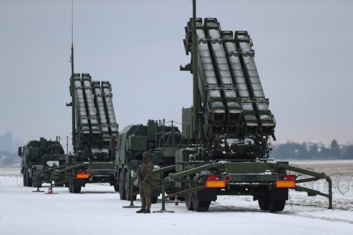 Polish military training on Patriot air defence missile systems at the airport in Warsaw Moscow reports S-400 defense shooting down nearly two dozen NATO-supplied missiles