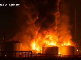 Massive Drone Strike Ignites Fires at Volgograd Oil Refinery