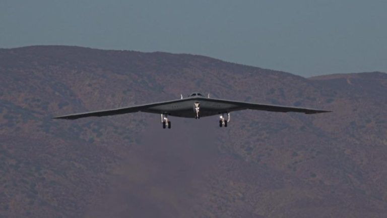 Air Force monitors second B-21 Raider as it completes initial flight at Edwards AFB Air Force monitors second B-21 Raider as it completes initial flight at Edwards AFB