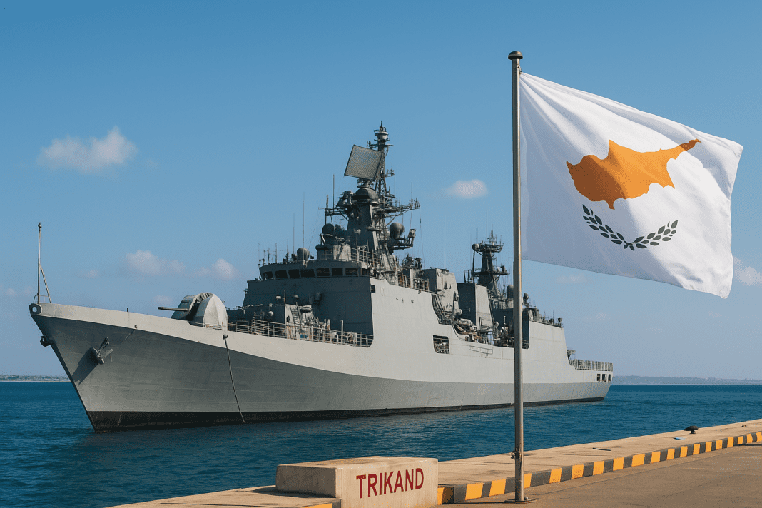 India deploys stealth frigate INS Trikand to Cyprus as both nations expand defence and maritime cooperation