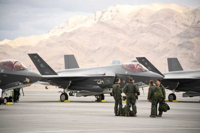 388th Fighter Wing, 4th Fighter Squadron, Red Flag 19-1 Belgian Ambassador observes F-35A Lightning II training at Luke Air Force Base to strengthen defense ties