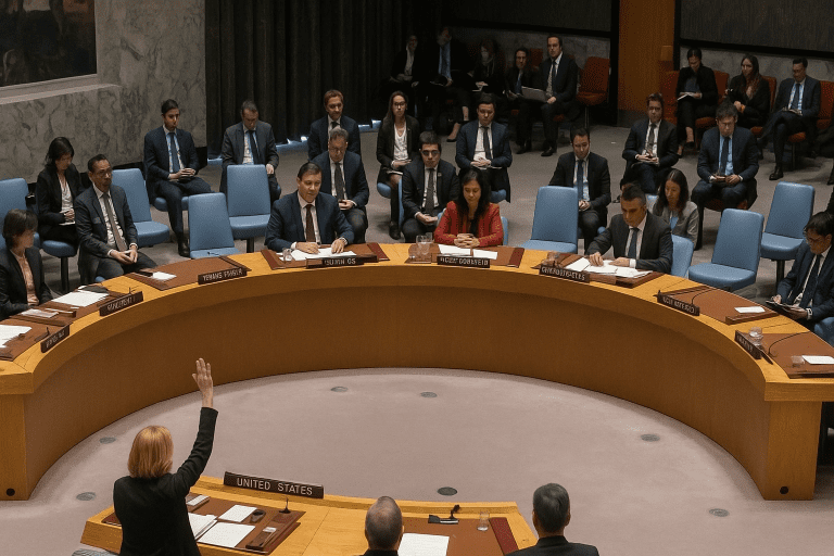 US vetoes UN Security Council resolution on Gaza ceasefire and hostage release despite 14 votes in favor