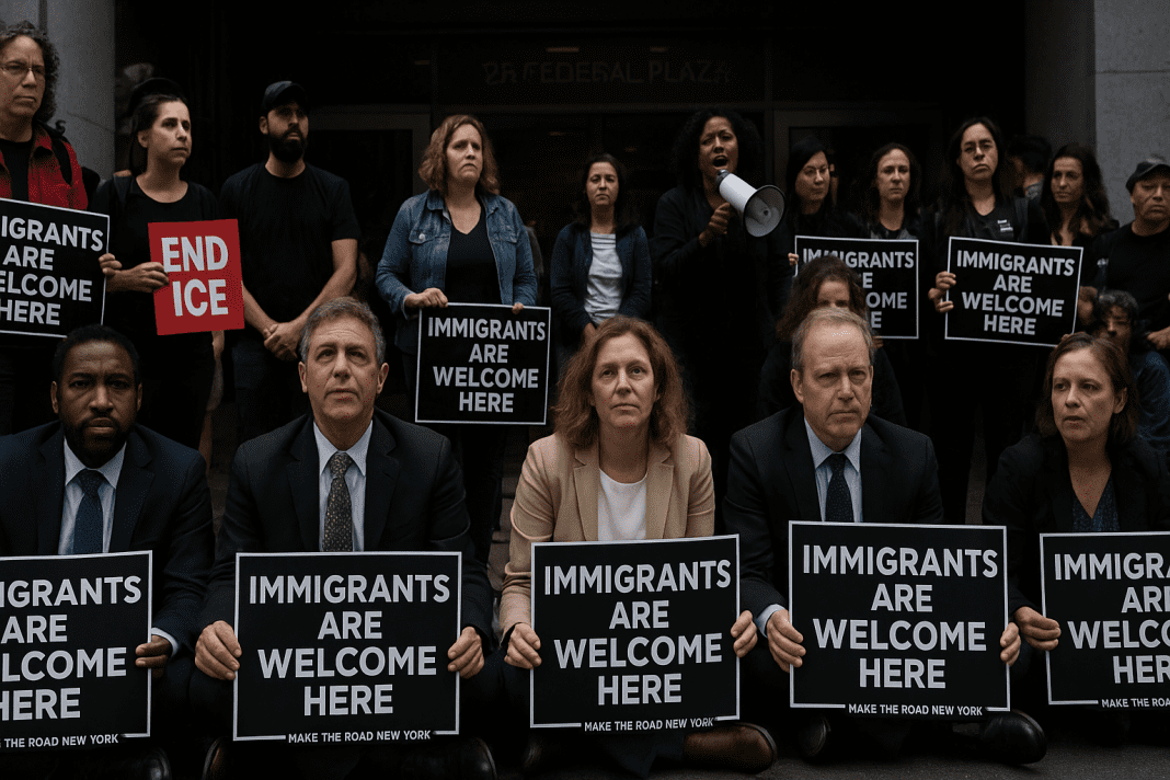 Chaos at 26 Federal Plaza as New York Democrats clash with ICE over detainee treatment