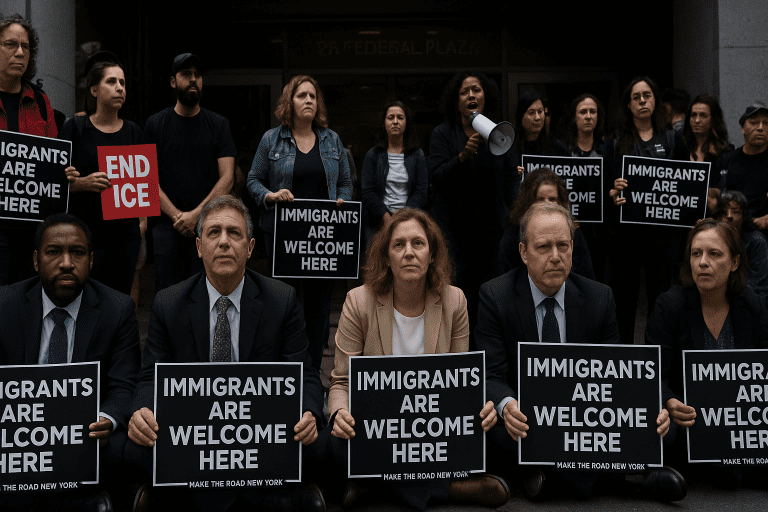 Chaos at 26 Federal Plaza as New York Democrats clash with ICE over detainee treatment Chaos at 26 Federal Plaza as New York Democrats clash with ICE over detainee treatment