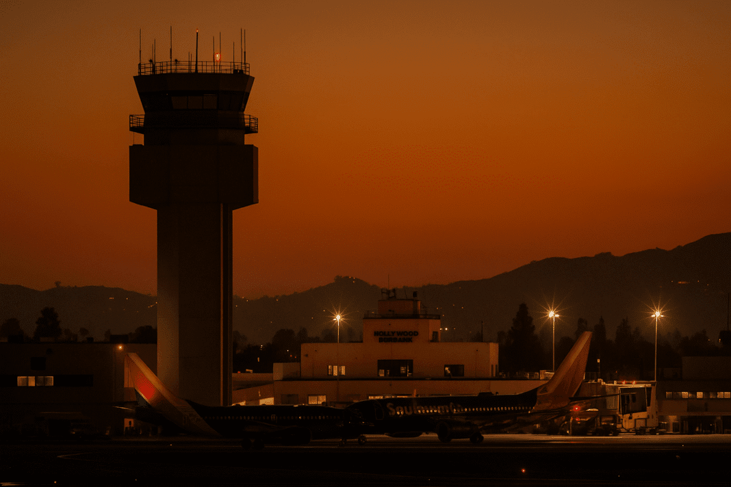 Burbank Airport runs on remote guidance from 150 miles away