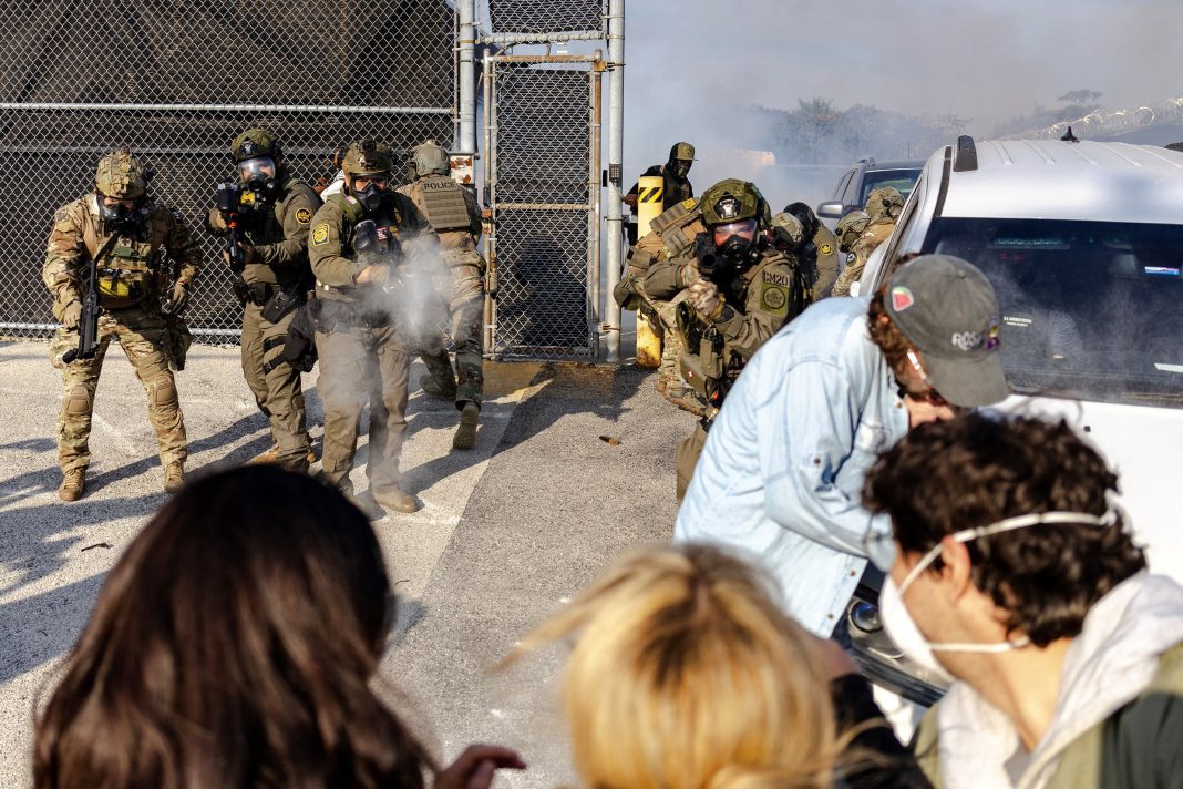 ICE officers pepper-spray pastor at Broadview facility during peaceful protest