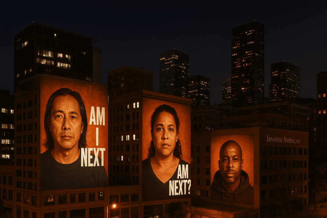 Am I Next campaign uses illuminated art to raise awareness of civil liberties and community unity