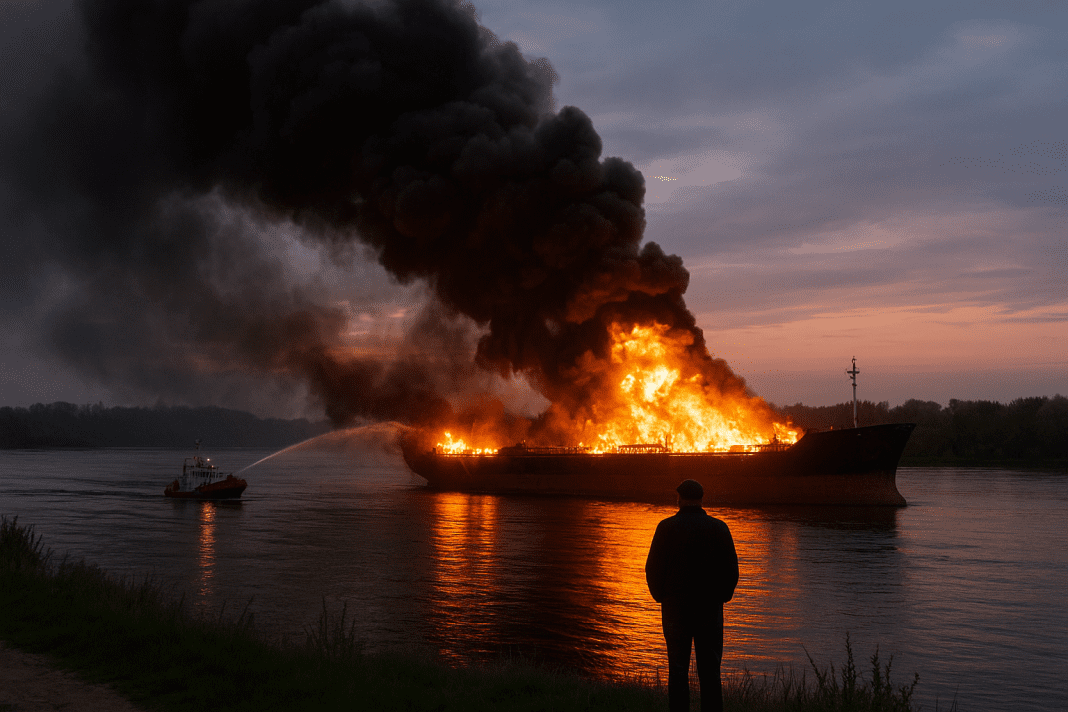 Close Call Near NATO Border — Russian Strike Sets Turkish LPG Ship Ablaze, Romania Orders Evacuation