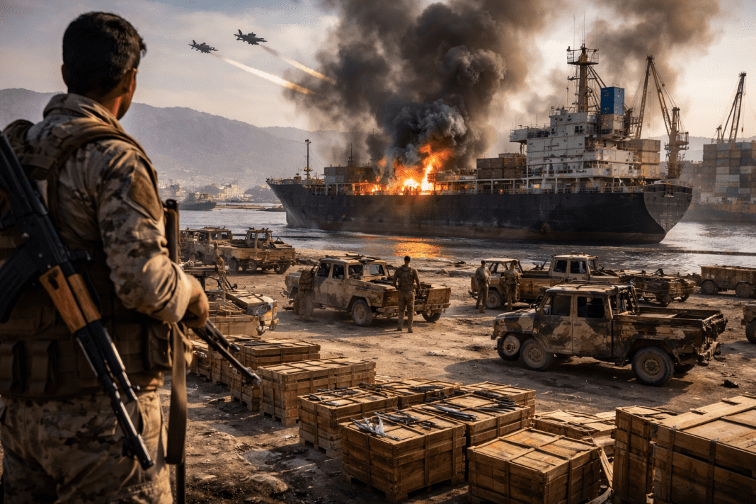 Saudi Arabia bombs UAE-linked arms shipments in Yemen as southern separatist crisis intensifies