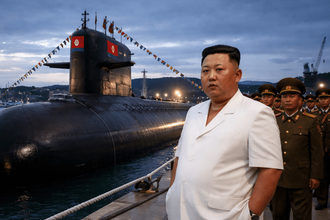 Kim Jong Un unveils nuclear submarine as KCNA warns of retaliatory strikes